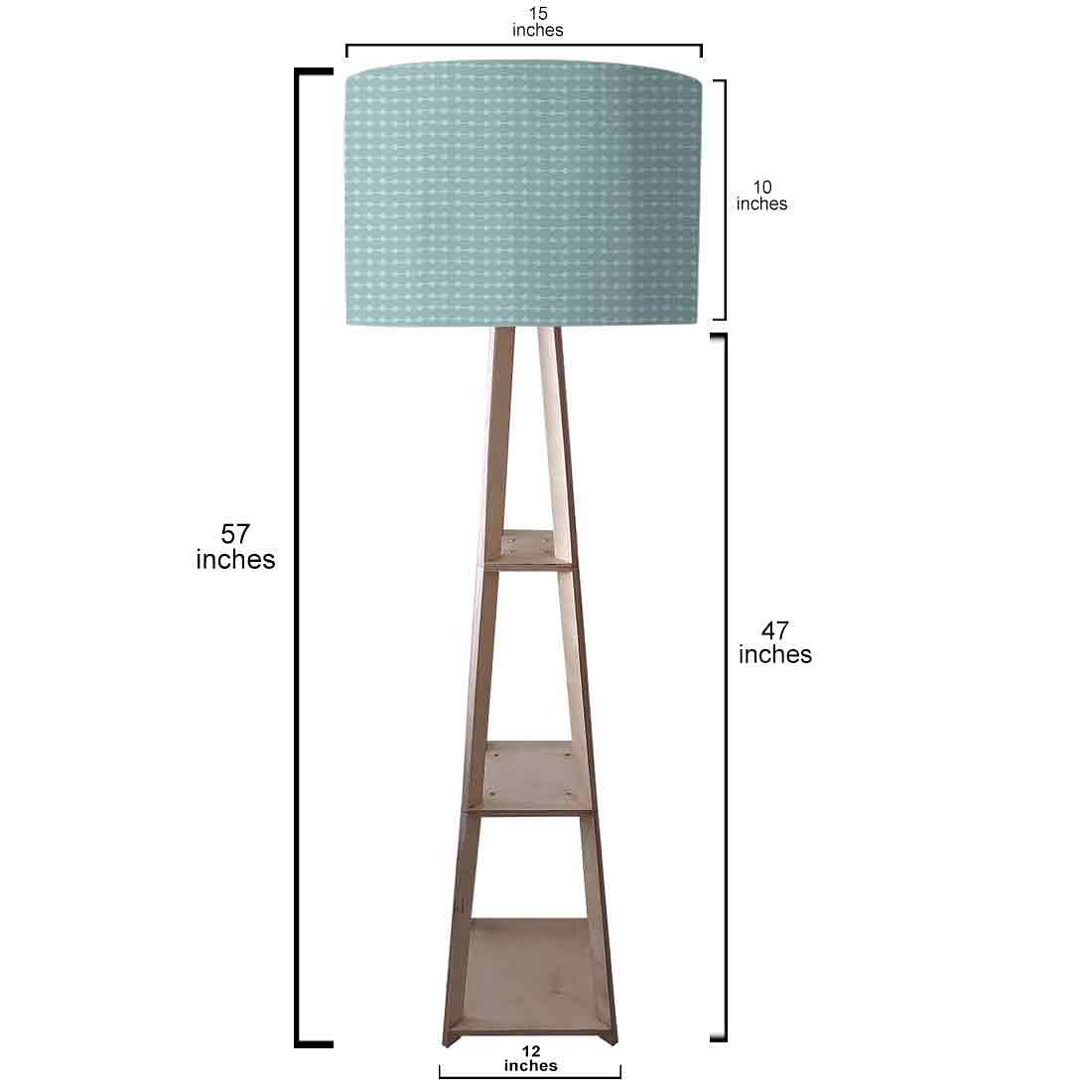 Floor Lamp with Shelves  -   Grey Lines Nutcase