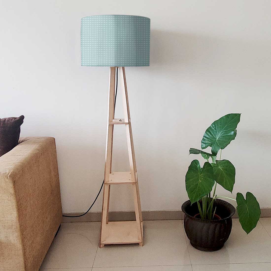 Floor Lamp with Shelves  -   Grey Lines Nutcase
