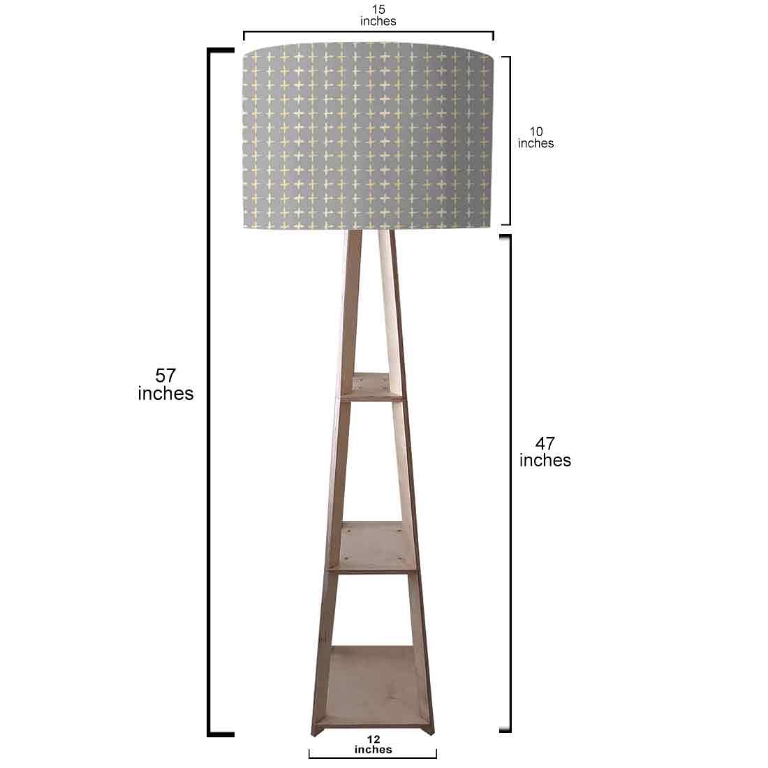 Tripod Floor Lamp  -   Grey Cross Nutcase