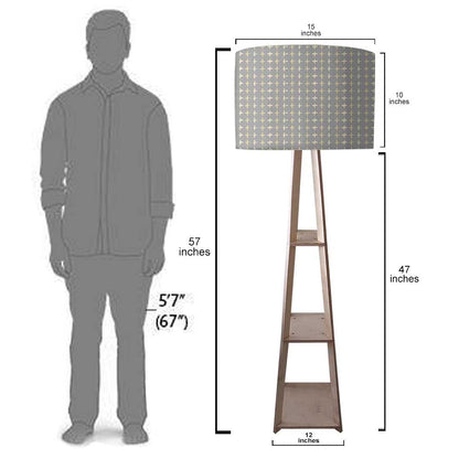 Tripod Floor Lamp  -   Grey Cross Nutcase