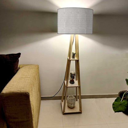 Floor Lamps For Living Room  -   Brown Line Pattern Nutcase