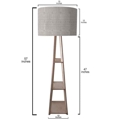 Floor Lamps For Living Room  -   Brown Line Pattern Nutcase