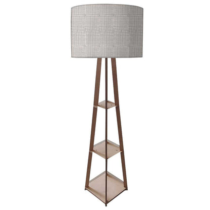 Floor Lamps For Living Room  -   Brown Line Pattern Nutcase