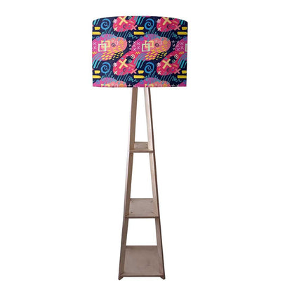 Standing Lamps For Living Room  -   Pink Mathematical Design Nutcase