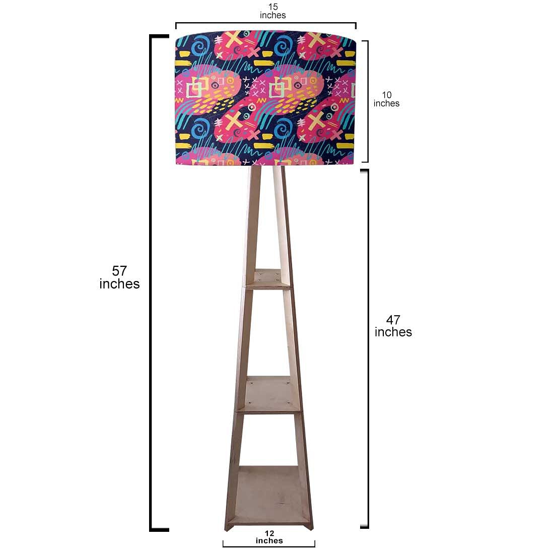 Standing Lamps For Living Room  -   Pink Mathematical Design Nutcase