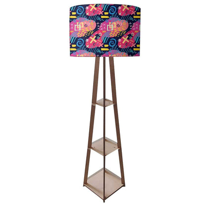 Standing Lamps For Living Room  -   Pink Mathematical Design Nutcase
