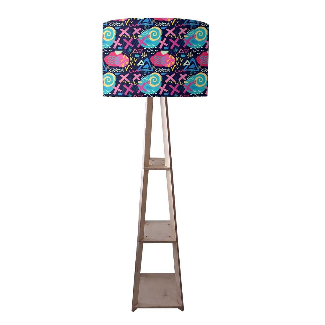 Floor Lamps For Bedroom  -   Pink Blue Mathematical Design Nutcase