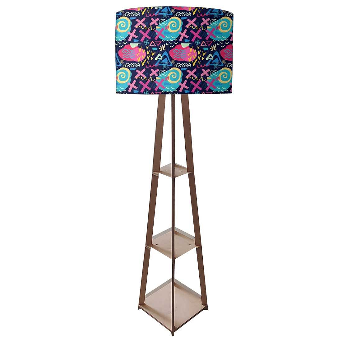 Floor Lamps For Bedroom  -   Pink Blue Mathematical Design Nutcase