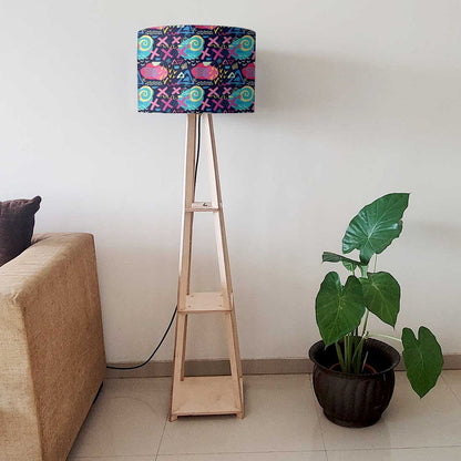 Floor Lamps For Bedroom  -   Pink Blue Mathematical Design Nutcase