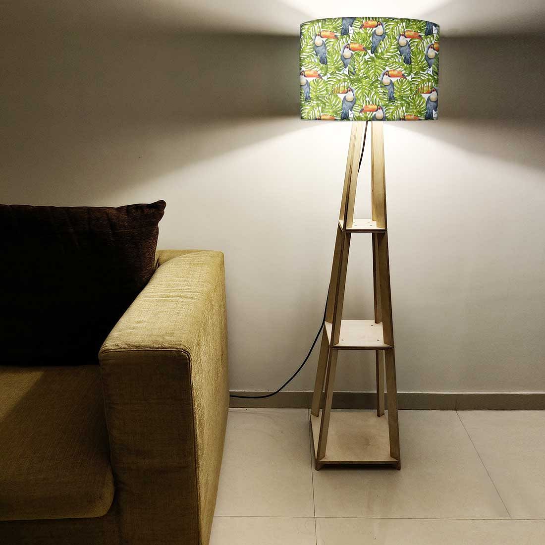 Modern Floor Lamps For Living Room - Birds with Leaves Nutcase