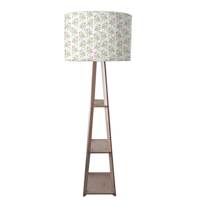 Standing Tripod Lamp  -   Flowers Pattern Nutcase