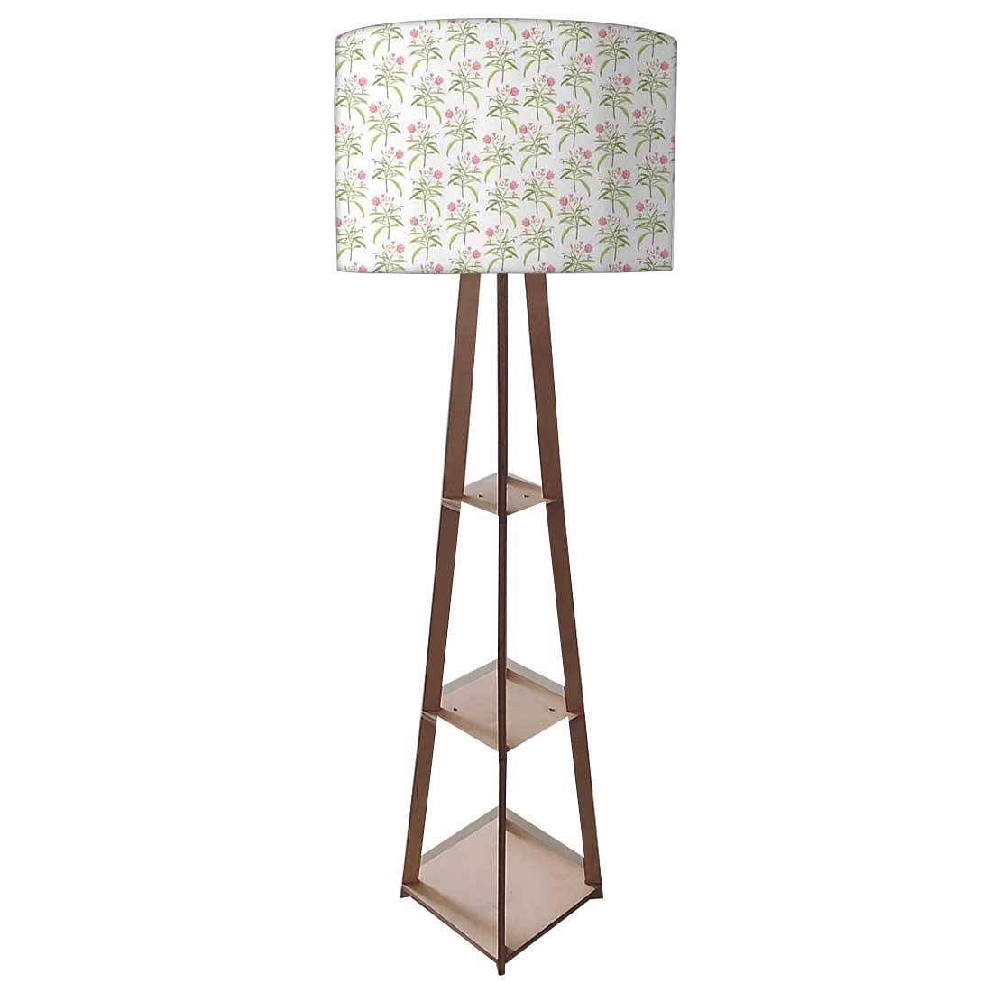 Standing Tripod Lamp  -   Flowers Pattern Nutcase