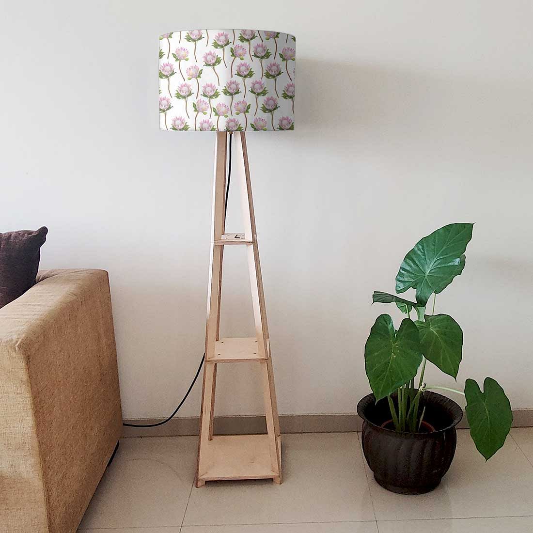 Tripod Floor Lamp  -   Flower Buds Nutcase