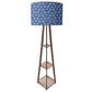 Modern Floor Lamps  -   Blue Retro Pattern Nutcase
