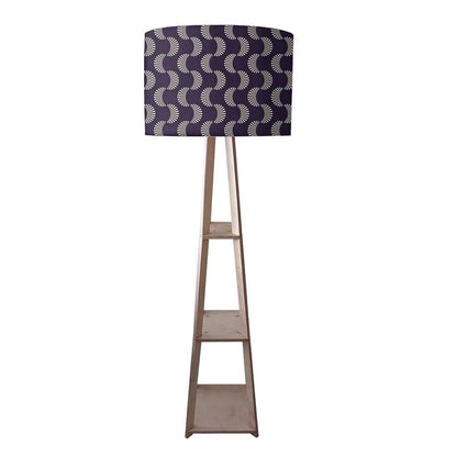 Floor Standing Lamps  -   Purple Retro Pattern Nutcase