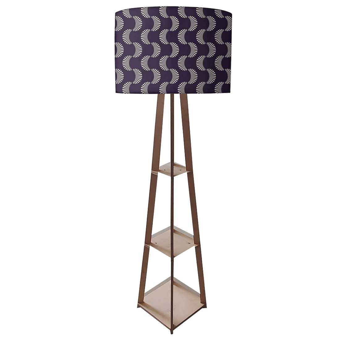 Floor Standing Lamps  -   Purple Retro Pattern Nutcase