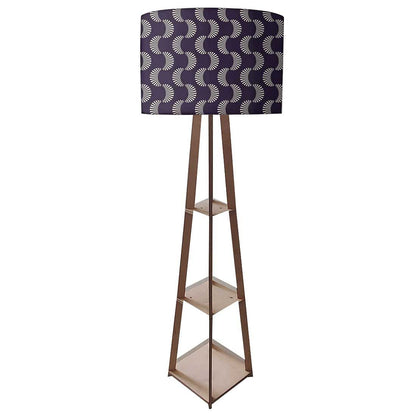 Floor Standing Lamps  -   Purple Retro Pattern Nutcase