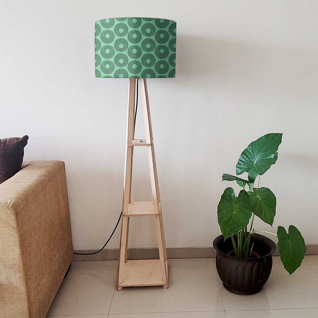 Standing Lamps For Living Room  -   Retro Green Art Nutcase