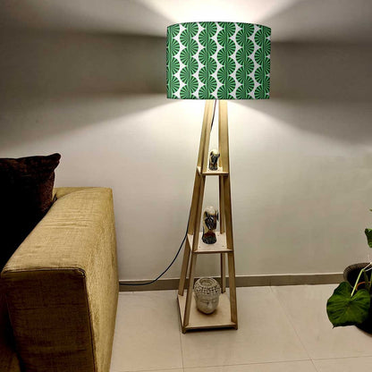 Large Wooden Floor Lamp  -   Retro Art Nutcase