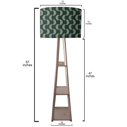 Floor Lamps For Bedroom  -   Dark Green Retro Nutcase