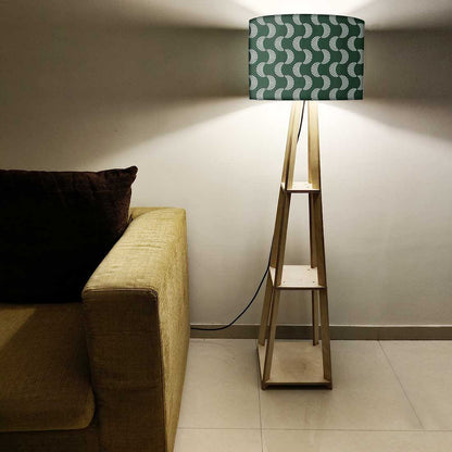 Floor Lamps For Bedroom  -   Dark Green Retro Nutcase