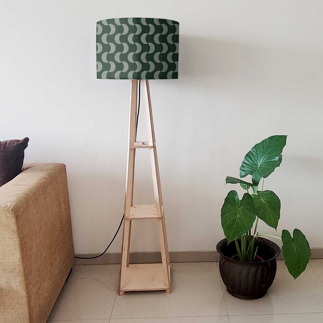 Floor Lamps For Bedroom  -   Dark Green Retro Nutcase