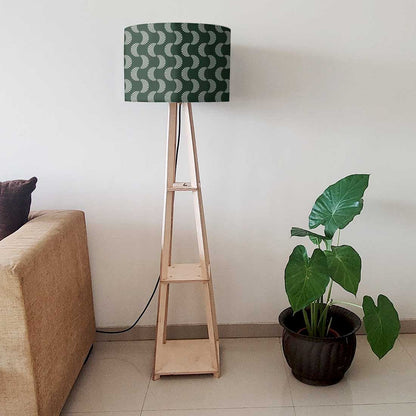 Floor Lamps For Bedroom  -   Dark Green Retro Nutcase