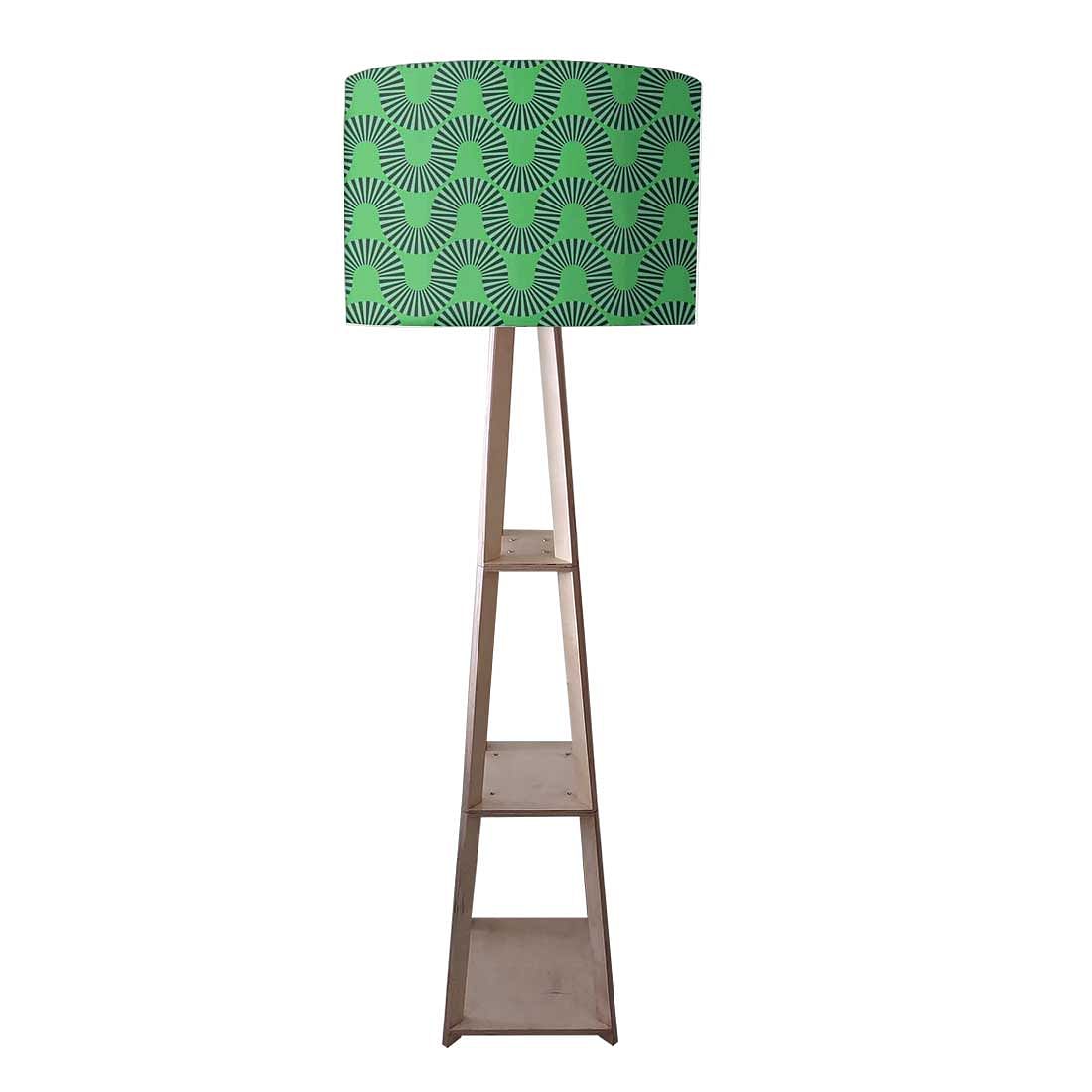 Wooden Best floor Lamps Night Light - Green Retro Art Nutcase