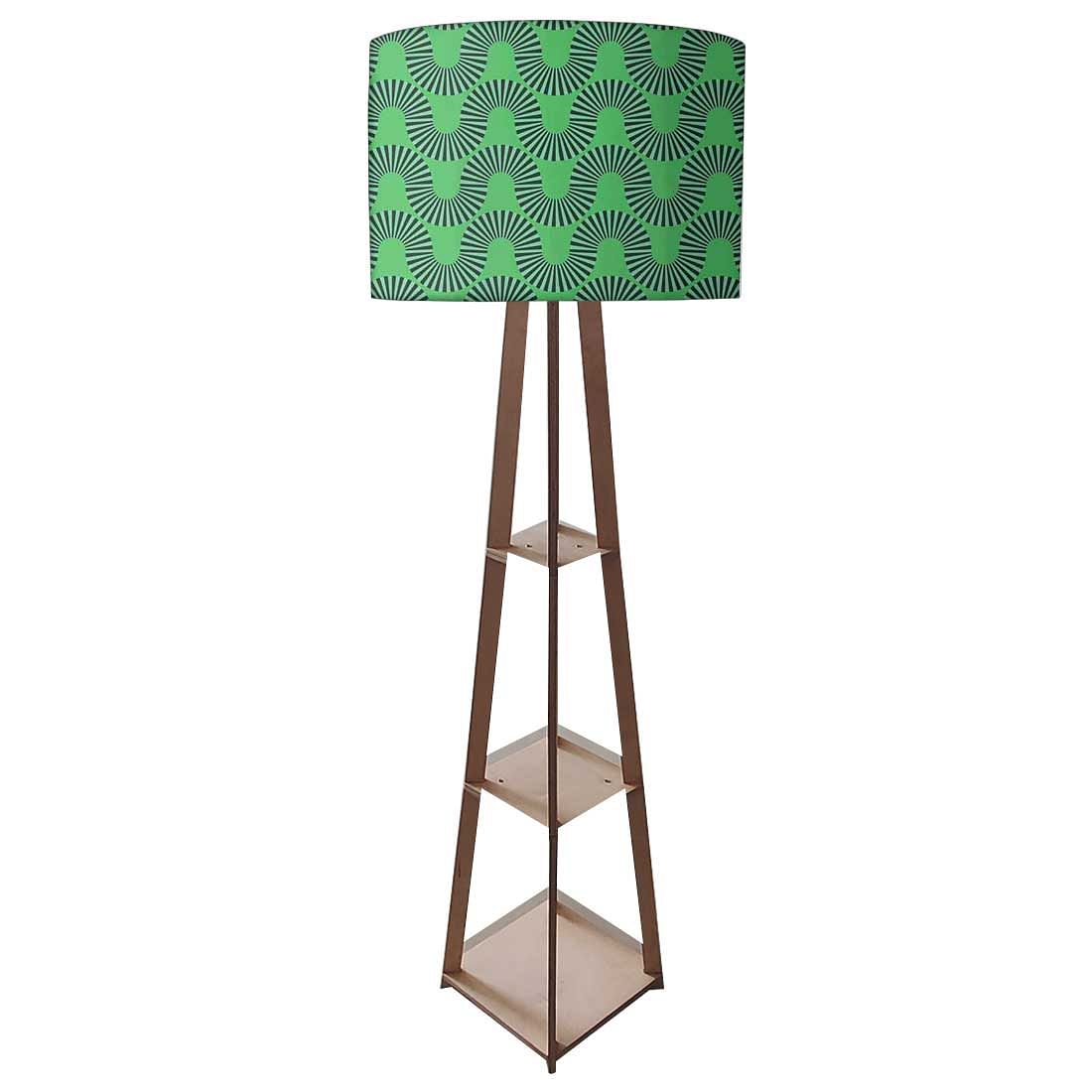 Wooden Best floor Lamps Night Light - Green Retro Art Nutcase