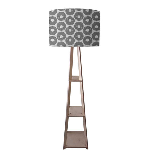 Tall Wooden Standing Lamps  -   Grey Retro Art Nutcase