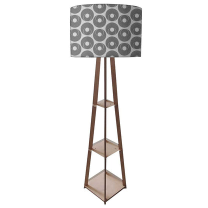 Tall Wooden Standing Lamps  -   Grey Retro Art Nutcase
