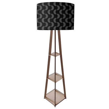 Floor Lamps for Living Room  -   Black and White Retro Pattern Nutcase