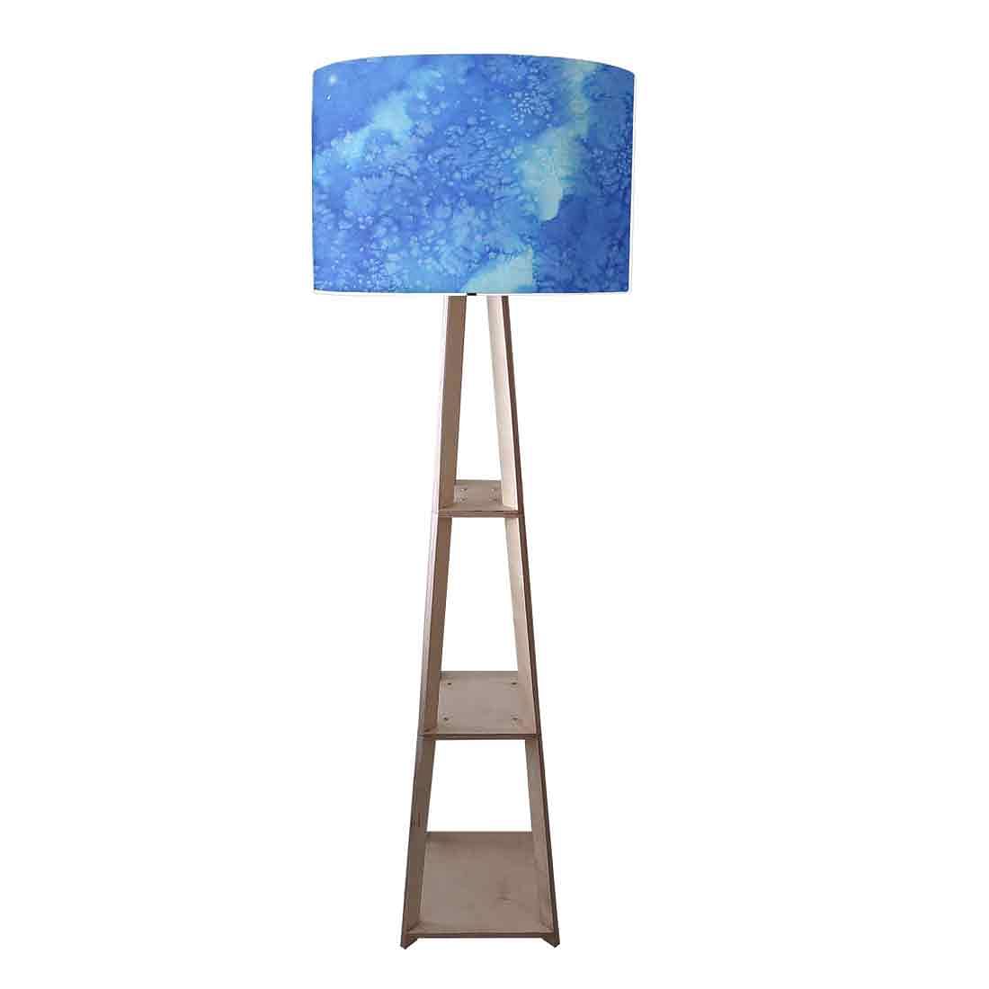 Tripod Table Lamp Wooden for Bedside Light - Blue Space 0151 Nutcase