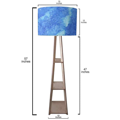 Tripod Table Lamp Wooden for Bedside Light - Blue Space 0151 Nutcase