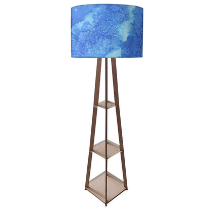 Tripod Table Lamp Wooden for Bedside Light - Blue Space 0151 Nutcase