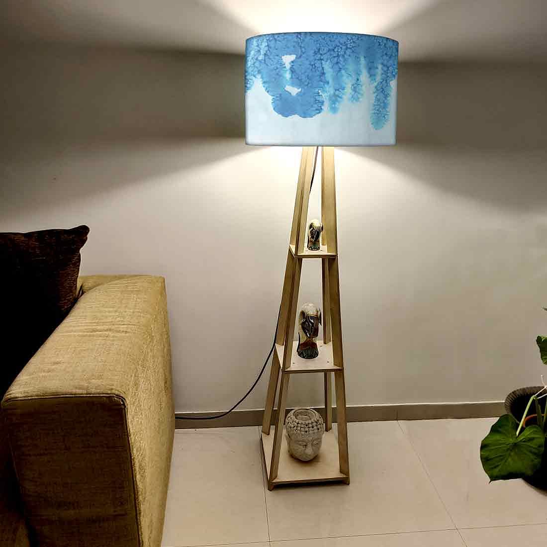 Shelf Tripod Floor Lamp For Bedside Light - Arctic Space Nutcase