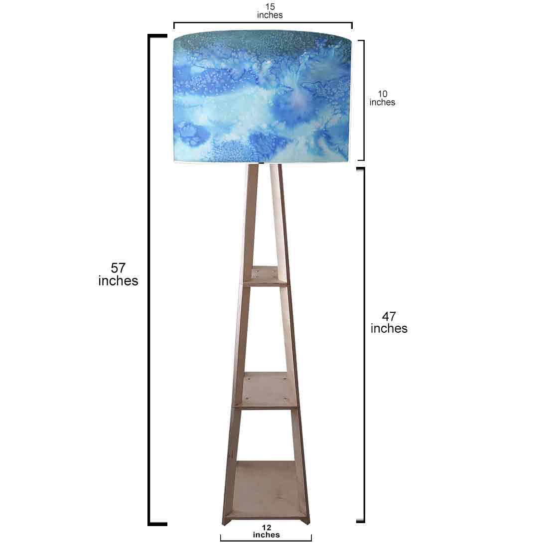 Sky Blue Tripod Floor Lamps for Living Room Nutcase