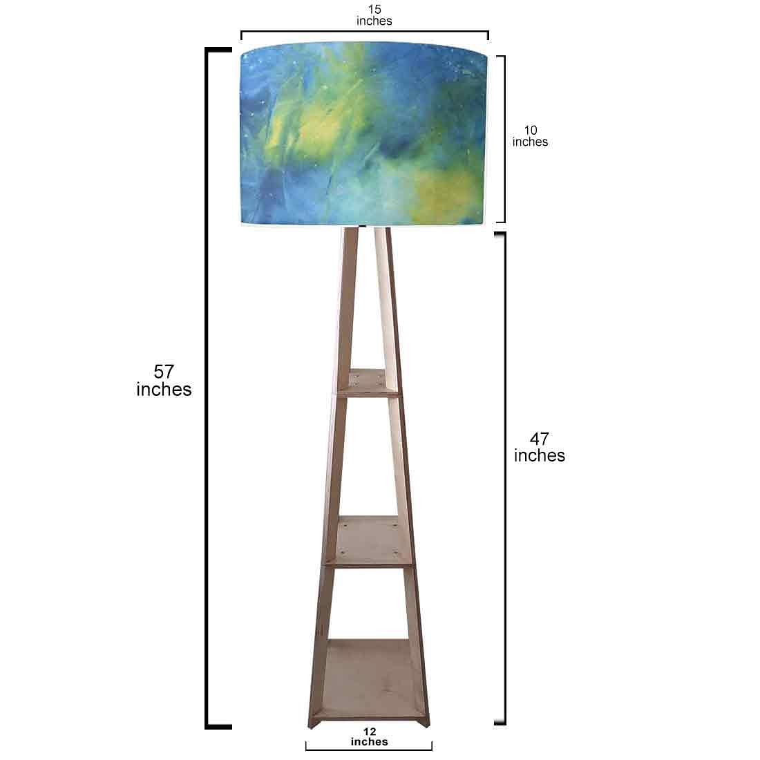 Standing Lamps For Living Room  -   Arctic Space Blue Watercolor Nutcase