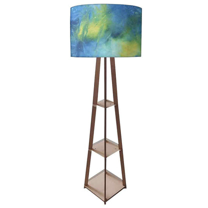 Standing Lamps For Living Room  -   Arctic Space Blue Watercolor Nutcase