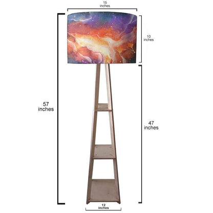 Standing Wooden Tripod Light for Living Room - Space Nutcase