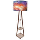 Standing Wooden Tripod Light for Living Room - Space Nutcase