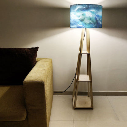 Wooden Floor Lamp Stand Only for Bedside Light - Space Nutcase