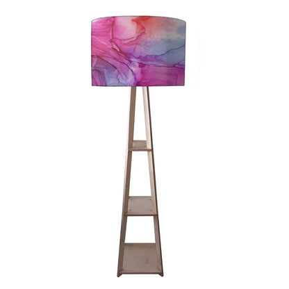 Wooden Corner Lamps with Shelves for Bedroom -  Watercolor Nutcase