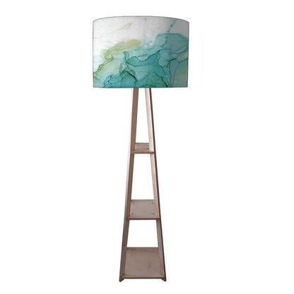 Wooden Floor Lamp  -   Pink Ink Watercolor Nutcase
