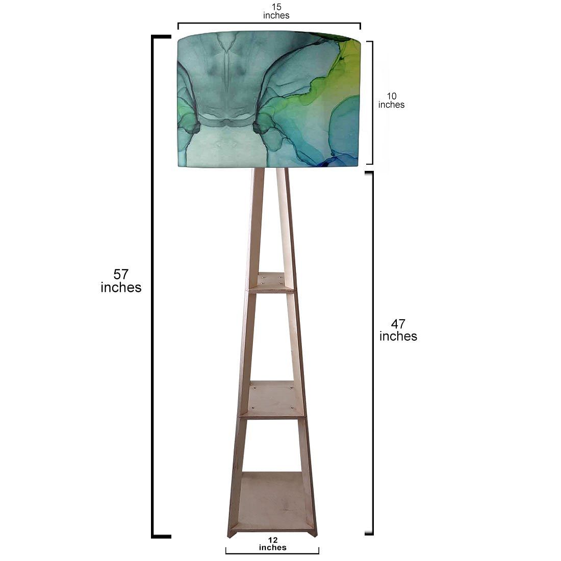Floor Lamps For Living Room  -   Pink Orange Ink Watercolor Nutcase