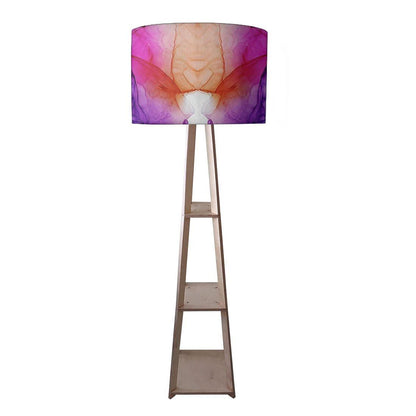 Modern Floor Lamps  -   Purple Blue Ink Watercolor Nutcase