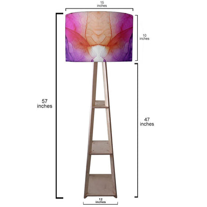 Modern Floor Lamps  -   Purple Blue Ink Watercolor Nutcase