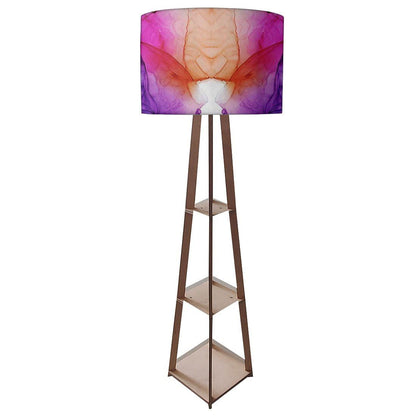Modern Floor Lamps  -   Purple Blue Ink Watercolor Nutcase