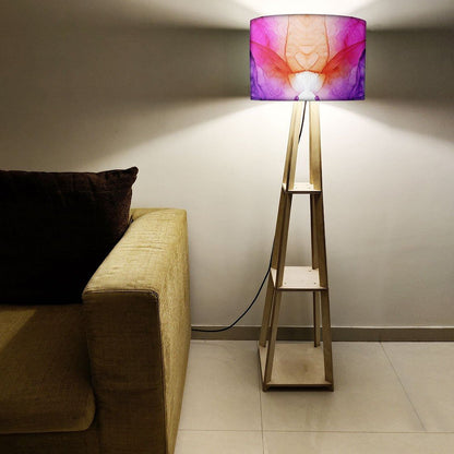 Modern Floor Lamps  -   Purple Blue Ink Watercolor Nutcase