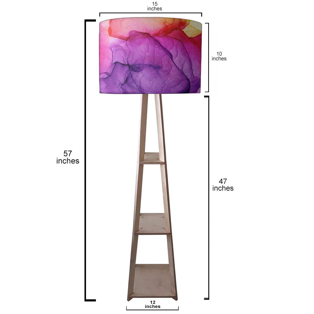 Shelf Tripod Floor Lamp for Bedside Light - Watercolor Nutcase
